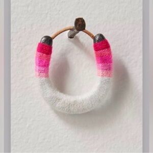 Free People mini yarned horseshoe ornament NWT